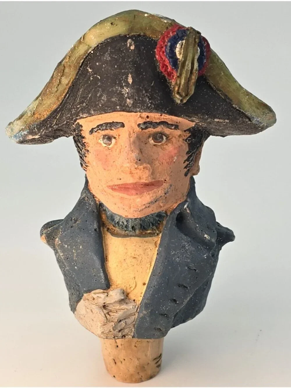 Vintage G.A.O. Napoleon Bonaparte Cork Wine Bottle Stopper Signed Numbered
